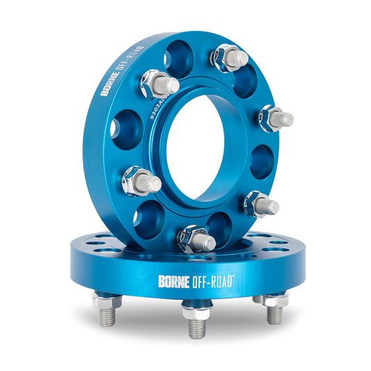 Mishimoto Borne Off-Road Wheel Spacers - 6x139.7 - 93.1 - 25mm - M12 - Blue