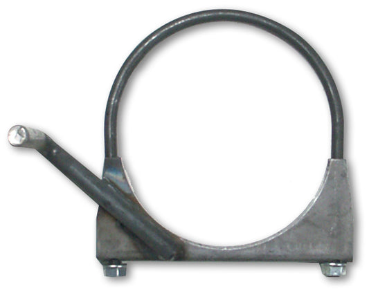 Exhaust Clamp 5 Inch Standard Steel U-Bolt Saddle Clamp Diamond Eye