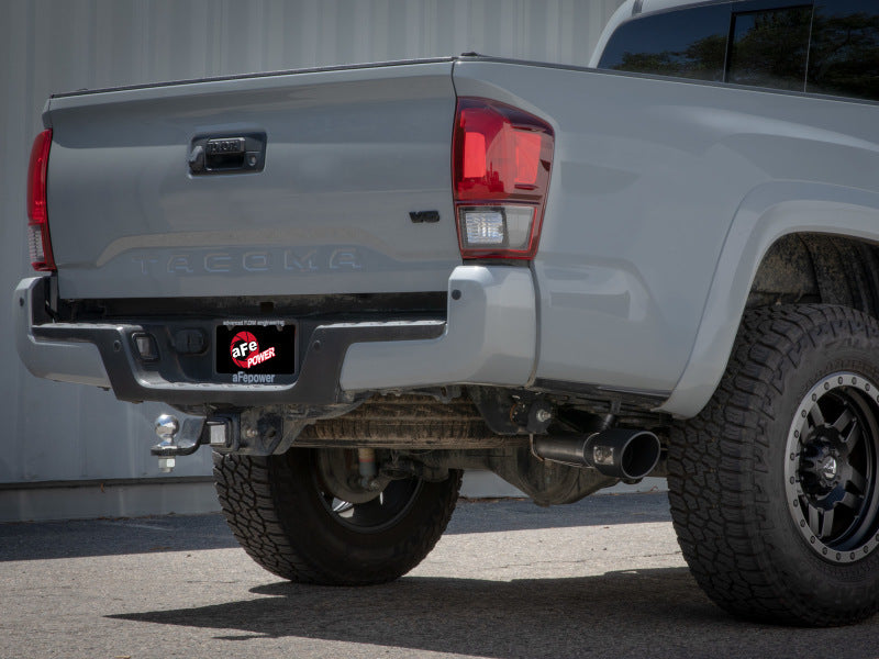 aFe 16-22 Toyota Tacoma Apollo GT Series 2.5in. - 3in. 409 SS Cat-Back Exhaust w/ Polished Tip