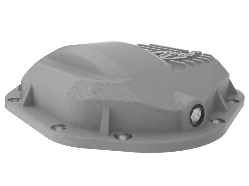 afe Front Differential Cover (Raw; Street Series); Ford Diesel Trucks 94.5-14 V8-7.3/6.0/6.4/6.7L