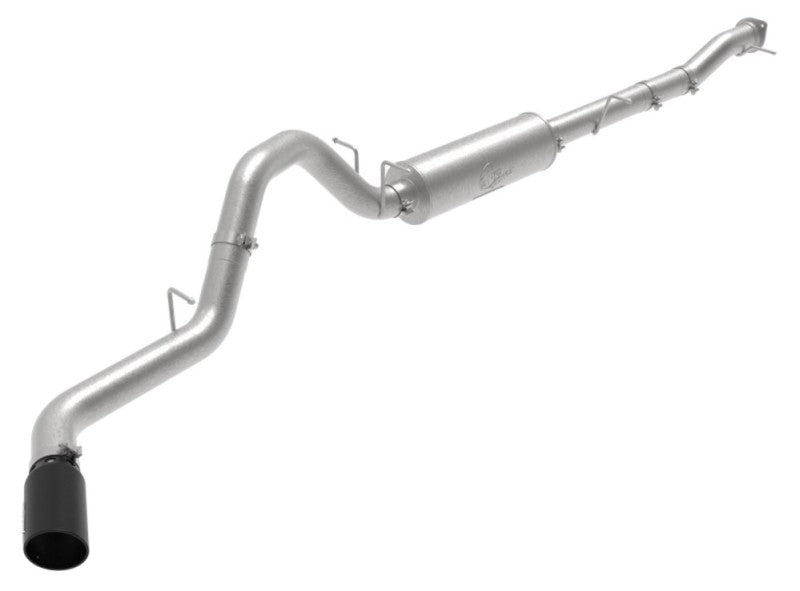 aFe Large Bore-HD 3in 409SS DPF-Back Exhaust System w/ Polished Tip RAM 1500 20-21 V6-3.0