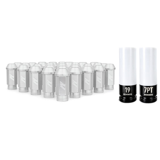 Mishimoto Aluminum Locking Lug Nuts M12x1.5 27pc Set Silver