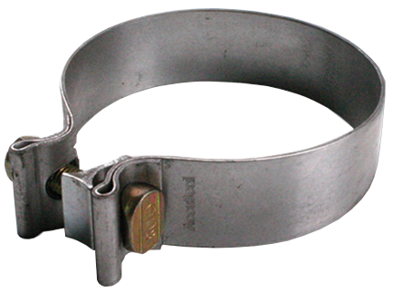 Exhaust Clamp 2 Inch Aluminized Torca Band Clamp Diamond Eye