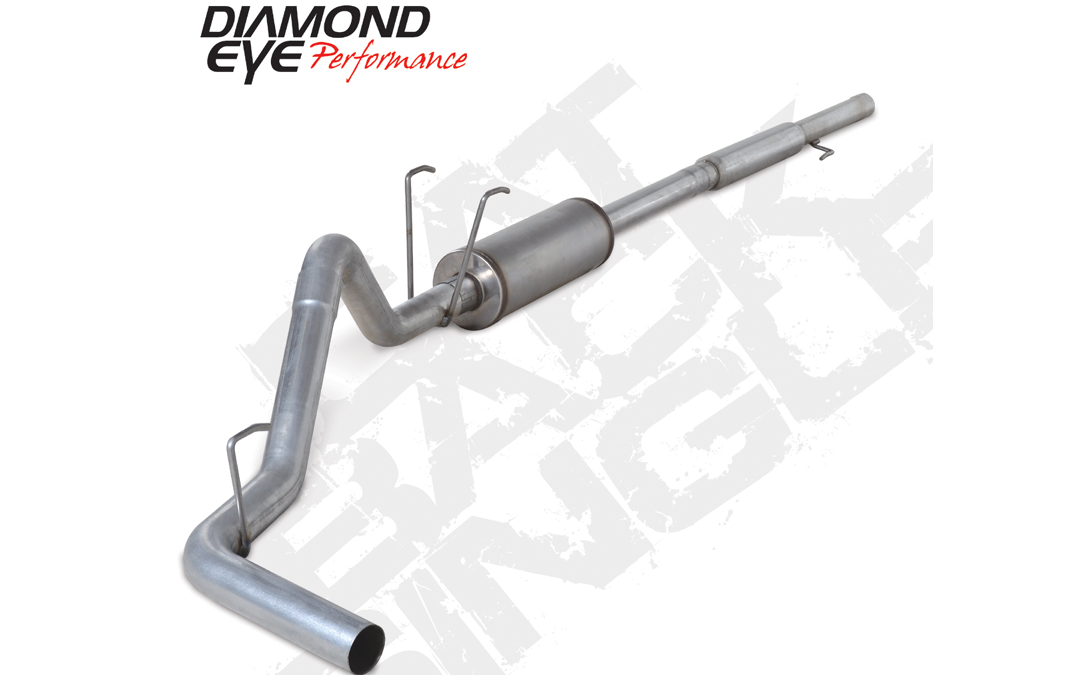 Cat Back Exhaust 06-08 Dodge RAM 1500 5.7L Hemi 3 Inch Cat Back Single Pass With Muffler Aluminized Diamond Eye