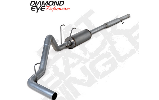 Cat Back Exhaust For 06-08 Dodge RAM 1500 5.7L Hemi 3 Inch Cat Back Single With Muffler Stainless Diamond Eye