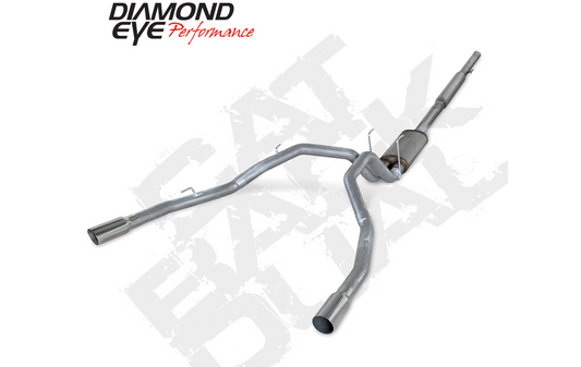 Cat Back Exhaust For 09-12 Dodge RAM 1500 5.7L Hemi 3 Inch Stainless Steel CBDL Sport Diamond Eye