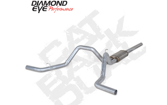 Cat Back Exhaust For 04-08 Ford 150 5.4L 3 Inch With Muffler Cat Back Dual Split Rear Aluminized Diamond Eye