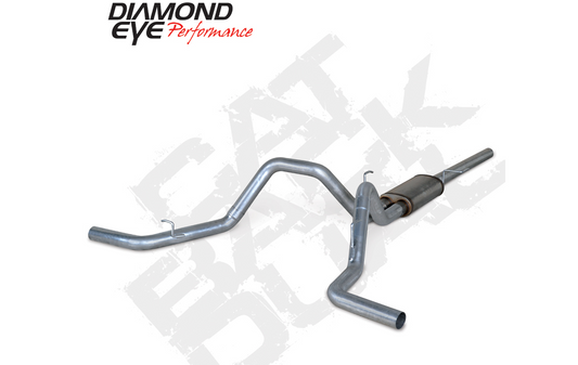 Dual Exhaust Split Rear For 98.5-02 Dodge RAM 2500/3500 5.9L 3.5 Inch Black Coated Kit Diamond Eye