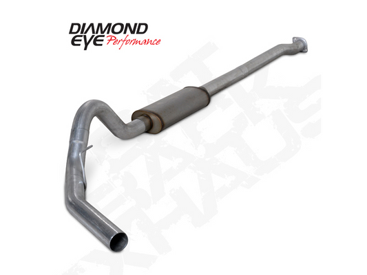 Cat Back Exhaust For 3.5L Eco-Boost Engine 3.5 Inch Single In Single Out Passenger Side Stainless Diamond Eye