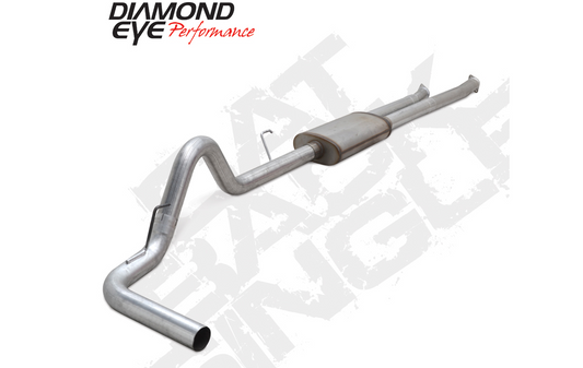 Cat Back Exhaust For 10-14 Toyota Tundra 5.7L 3.5 Inch Dual In Single OutPassWith Muffler Aluminized Diamond Eye