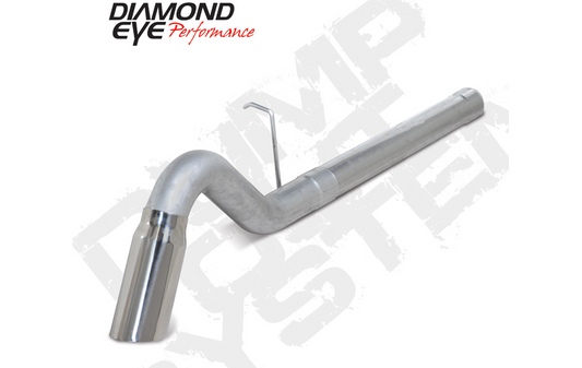 Filter Back Exhaust For 11-12 Silverado/Sierra 2500/3500 6.6L Duramax 4 Inch Single Side Aluminized Diamond Eye