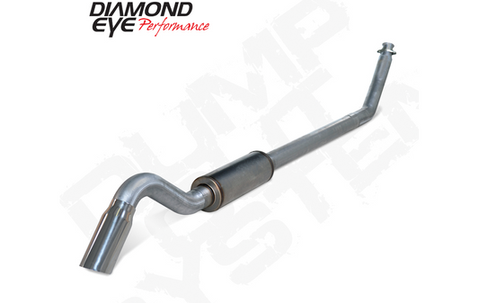 Turbo Back Exhaust Dodge 5.9L Underbody Exit Single Turn Down Stainless Diamond Eye