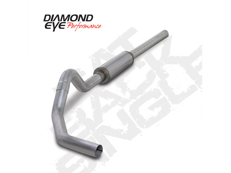 Cat Back Exhaust For 04.5-07.5 Dodge RAM 2500/3500 4 Inch Single Side With Muffler Aluminized Diamond Eye