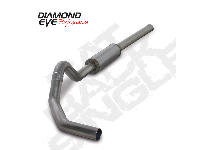 Cat Back Exhaust For 04.5-07.5 Dodge RAM 2500/3500 5.9L Cummins 4 Inch Pass With Muffler Stainless Diamond Eye