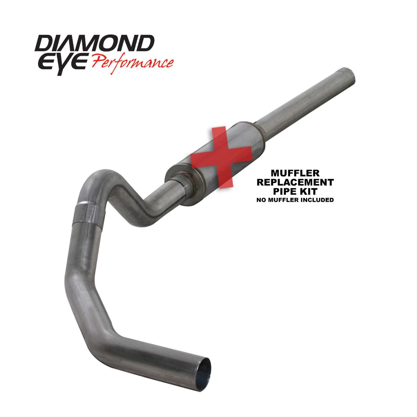 Cat Back Exhaust For 04.5-07.5 Dodge RAM 2500/3500 5.9L Cummins 4 InchPassExit No Muffler Stainless Diamond Eye