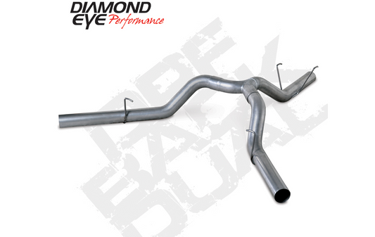 DPF Back Exhaust For 2014 RAM 2500 6.7L Mega Cab Short Box 4 Inch Single/Dual Split Rear Stainless Diamond Eye