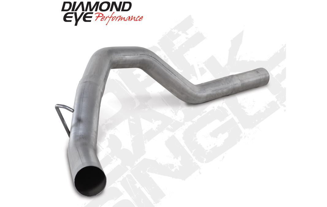 DPF Back Exhaust For 2014 RAM 2500 6.7L Cummins 4 Dr Crew Short Box 4 Inch SinglePassAluminized Diamond Eye