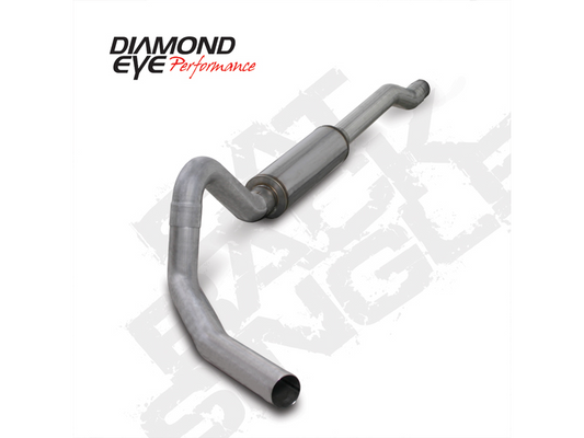 Cat Back Exhaust 03-06 Excursion 6.0L 4 Inch With Muffler Aluminized Diesel Exhaust Diamond Eye