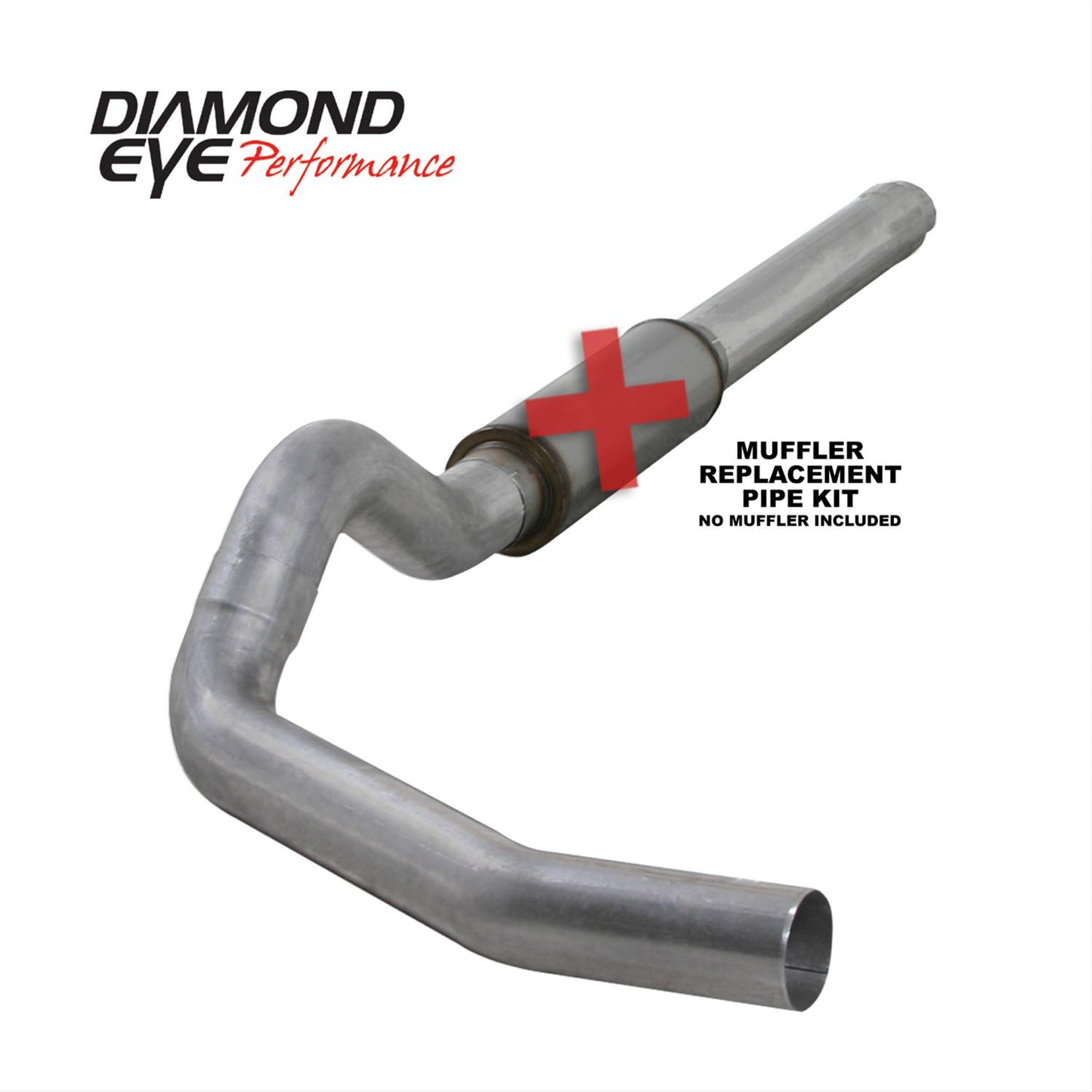 Cat Back Exhaust 04.5-07.5 Dodge RAM 2500/3500 5 Inch Single/Dual No Muffler Split Side Aluminized Diamond Eye