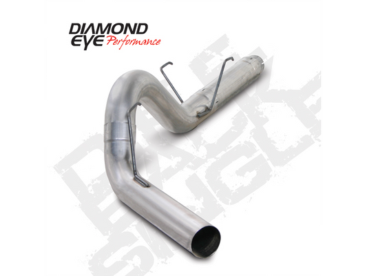 Cat Back Exhaust For 07.5-12 Dodge RAM 2500/3500 6.7L Cummins 5 Inch SinglePassExit Aluminized Diamond Eye