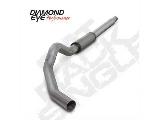 Cat Back Exhaust For 03-07 Ford F250/F350 Superduty 6.0L 5 Inch With Muffler Single Pass Aluminized Diamond Eye