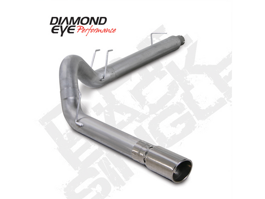 Filter Back Exhaust For 08-10 Ford F250/F350 Superduty 6.4L Powerstroke 5 Inch Aluminized Diamond Eye