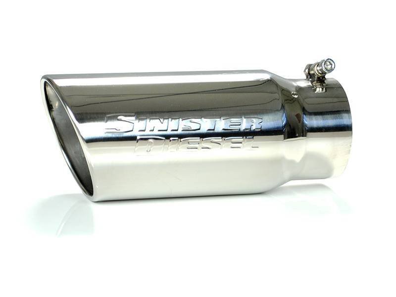 Sinister Diesel Universal Polished 304 Stainless Steel Exhaust Tip (5in to 6in)